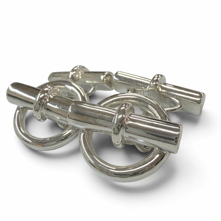 Great HERMES Cufflinks cufflinks ChÃ©ne Dunkel Silver AG925 mens