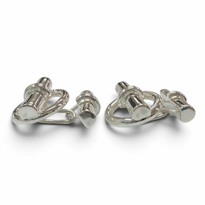 Great HERMES Cufflinks cufflinks ChÃ©ne Dunkel Silver AG925 mens