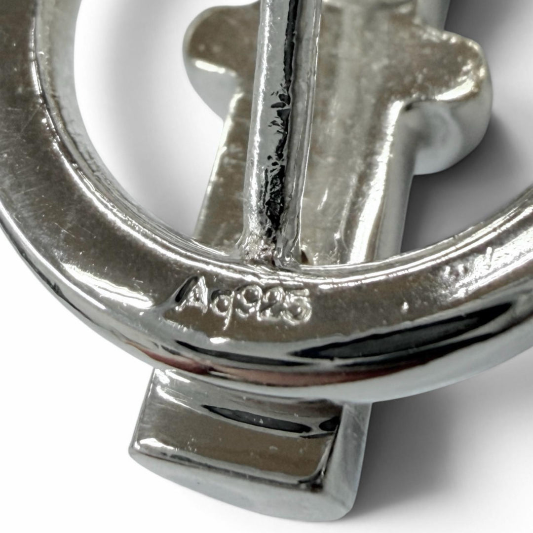 Great HERMES Cufflinks cufflinks ChÃ©ne Dunkel Silver AG925 mens