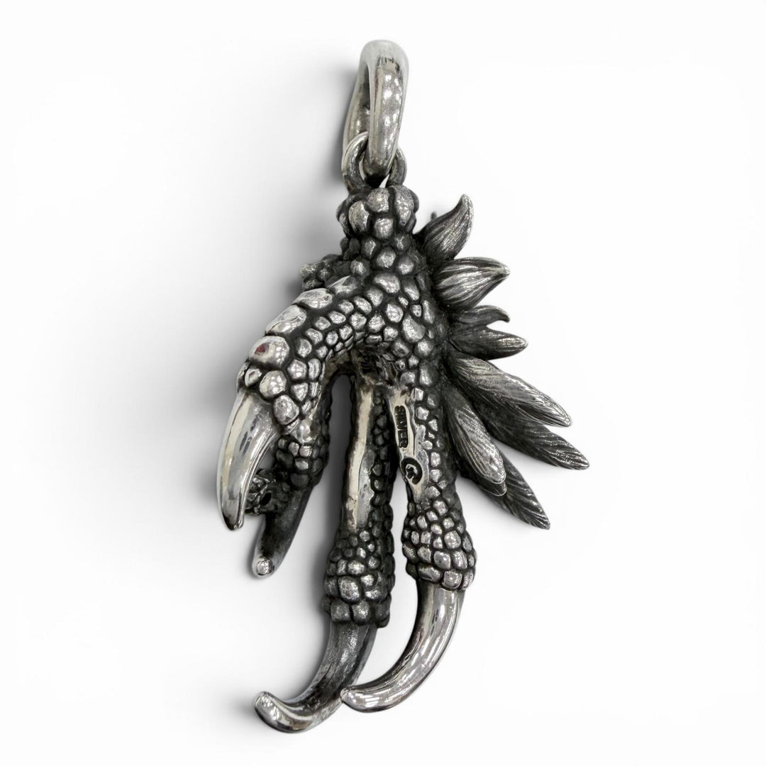 Great Bloody Mary Pendant top Night Raven Pavé Emerald 925 Silver 925 mens