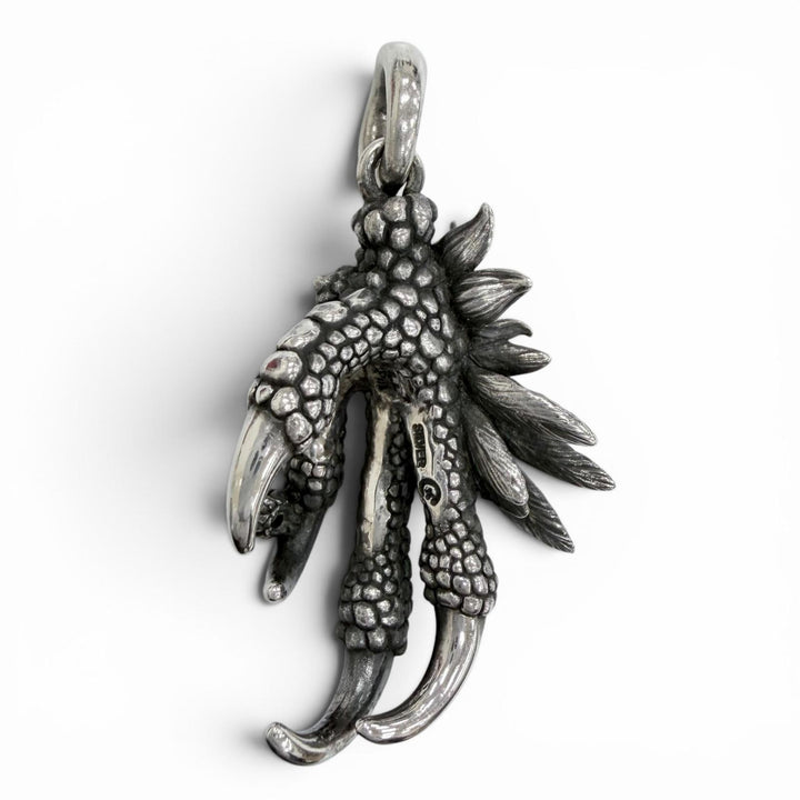 Great Bloody Mary Pendant top Night Raven Pavé Emerald 925 Silver 925 mens