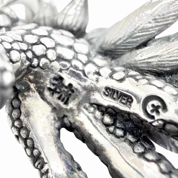 Great Bloody Mary Pendant top Night Raven Pavé Emerald 925 Silver 925 mens