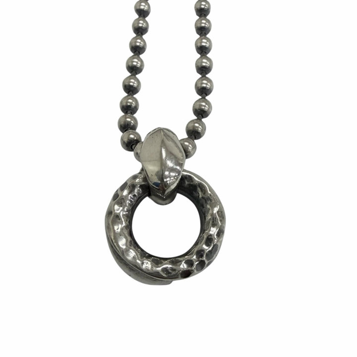 Excellent LONE ONES Necklace Linked Crane Ring Pendant MF Hook S Ball Chain