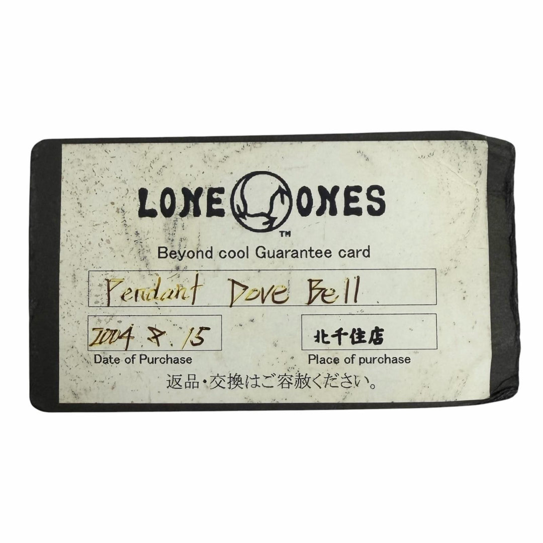 Great LONE ONES Pendant top Dove Bell M (Leonard Kamhout engraved)