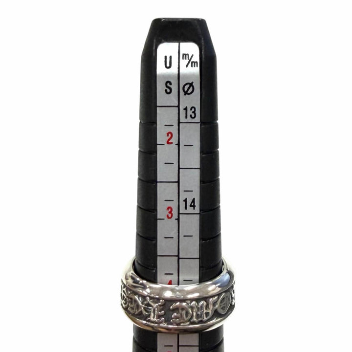 Excellent CHROME HEARTS Ring ring SM SCROLL LABEL 925 (Equivalent to JP No. 7)