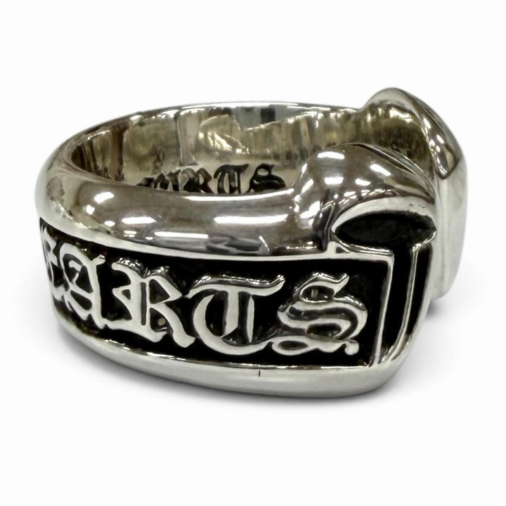 Excellent CHROME HEARTS Ring ring SM SCROLL LABEL 925 (Equivalent to JP No. 7)