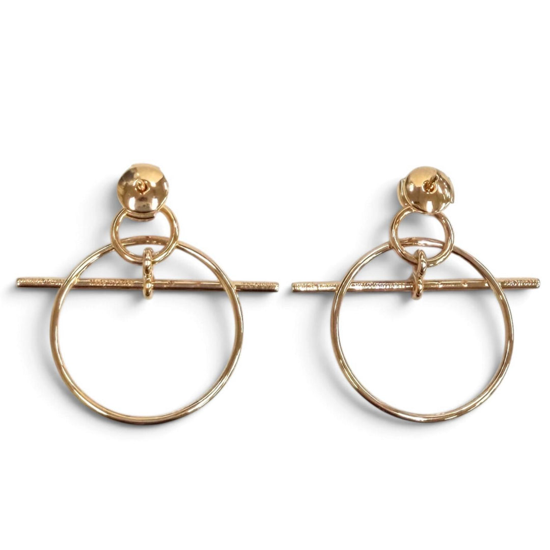 Excellent HERMES Pierce Pierce Echappé PM Pink gold AU750(PG) Women