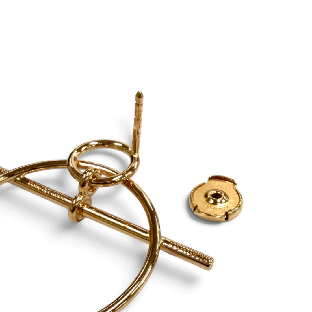 Excellent HERMES Pierce Pierce Echappé PM Pink gold AU750(PG) Women