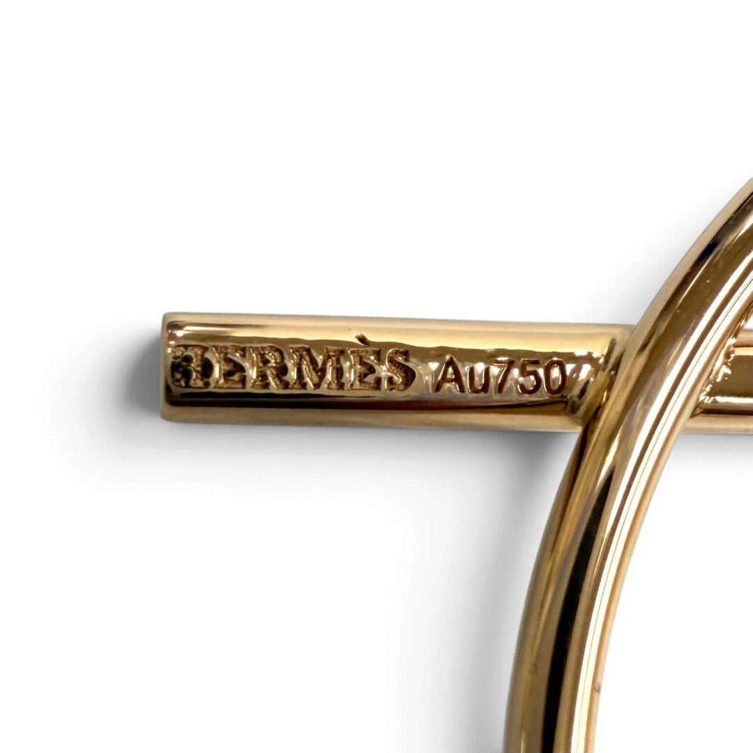 Excellent HERMES Pierce Pierce Echappé PM Pink gold AU750(PG) Women