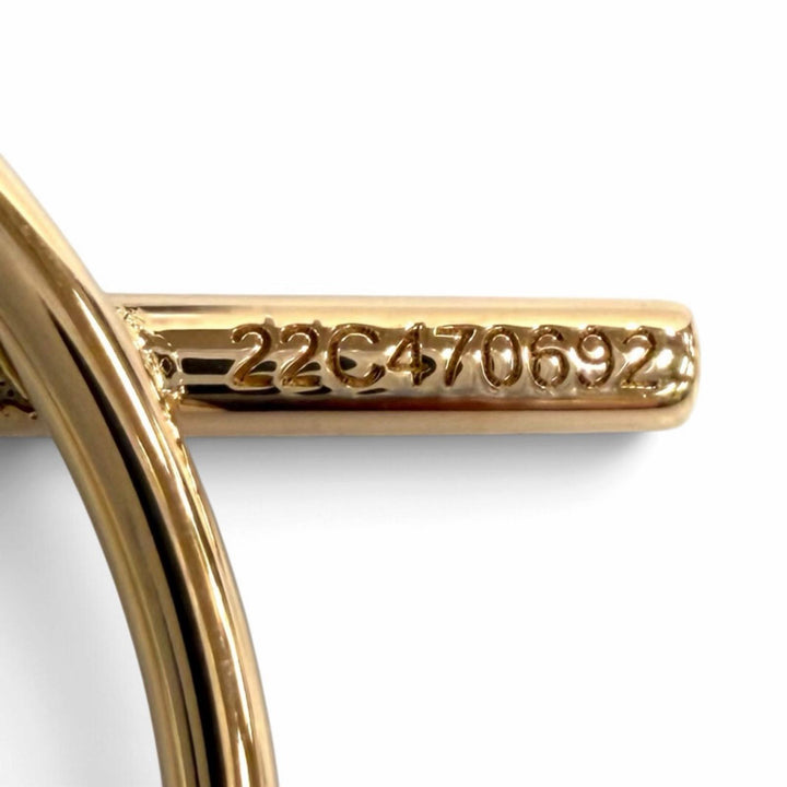 Excellent HERMES Pierce Pierce Echappé PM Pink gold AU750(PG) Women