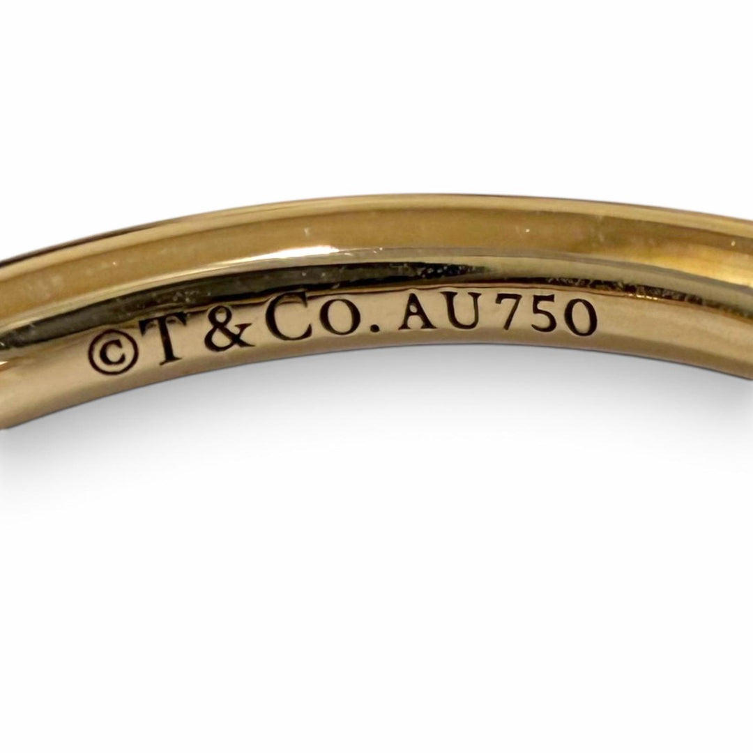 Excellent TIFFANY&Co. Ring T wire Pink gold AU750 Women