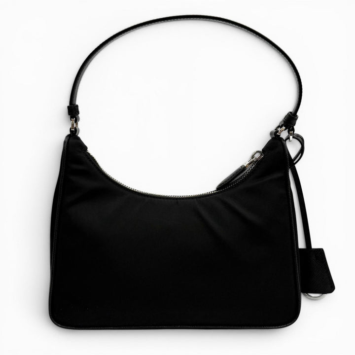 Excellent PRADA Handbag Re-Edition 2005 Re-Nylon Triangle Logo black 1N204X
