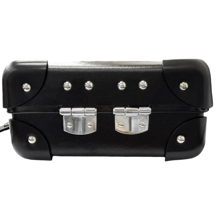Pristine GLOBE TROTTER Shoulder Bag Centenary Messenger case black vulcan fiber