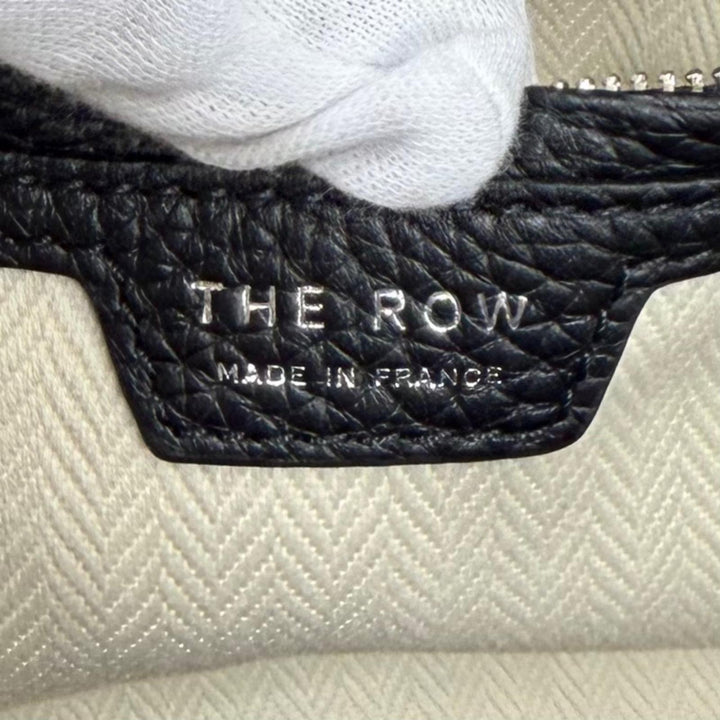 Pristine THE ROW Tote Bag Marlo 12 logo leather black Calfskin Leather W1802