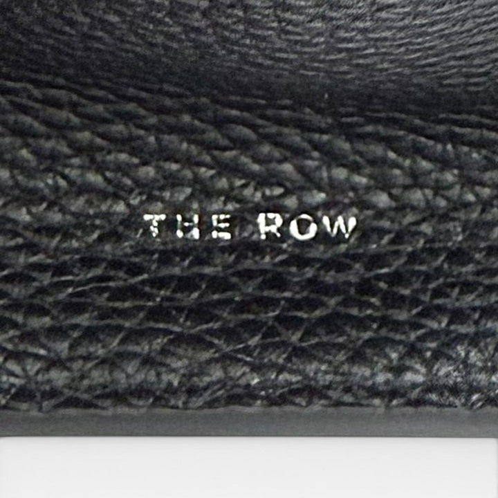 Pristine THE ROW Tote Bag Marlo 12 logo leather black Calfskin Leather W1802