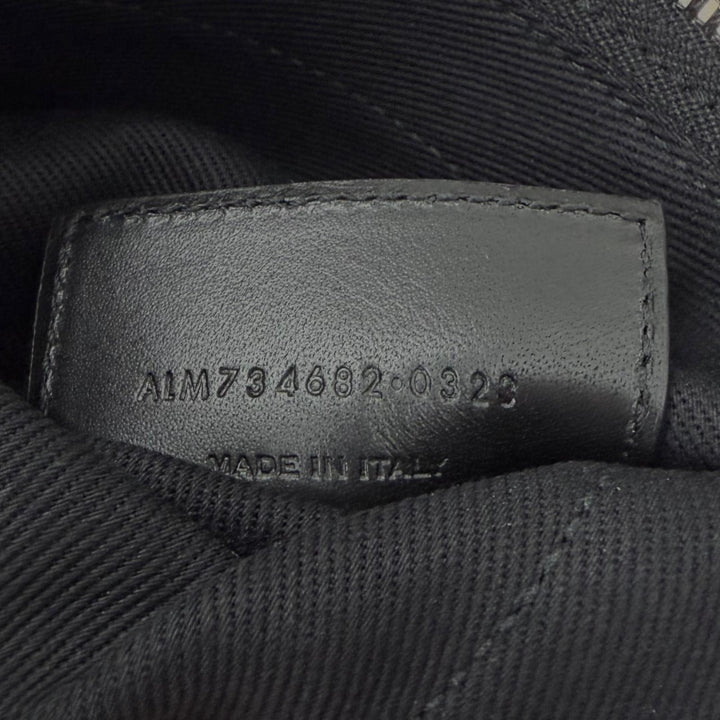 Excellent SAINT LAURENT PARIS Shoulder Bag black canvas mens 734682