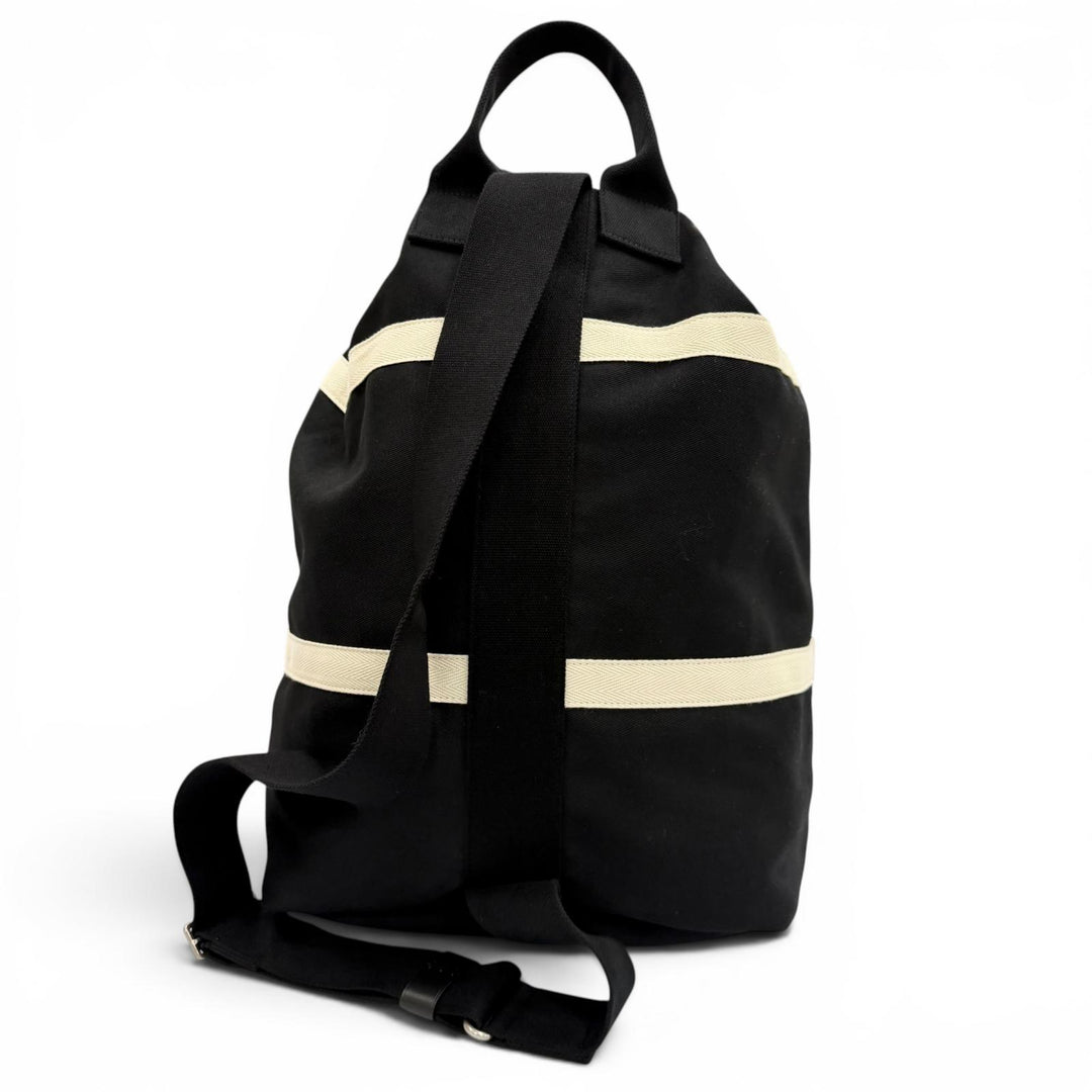 Excellent SAINT LAURENT PARIS Shoulder Bag black canvas mens 734682