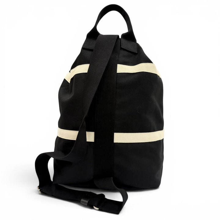 Excellent SAINT LAURENT PARIS Shoulder Bag black canvas mens 734682