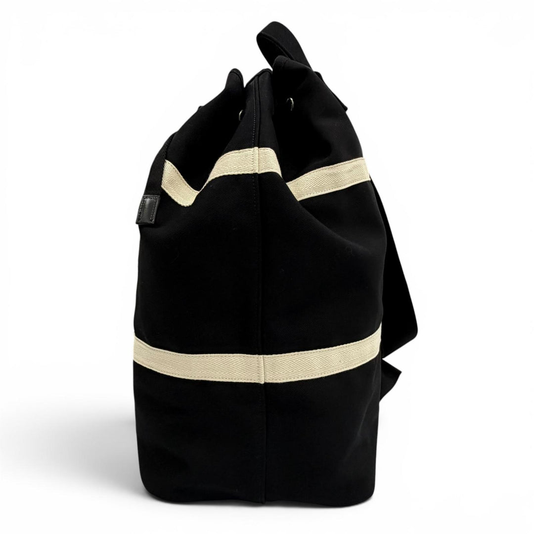 Excellent SAINT LAURENT PARIS Shoulder Bag black canvas mens 734682