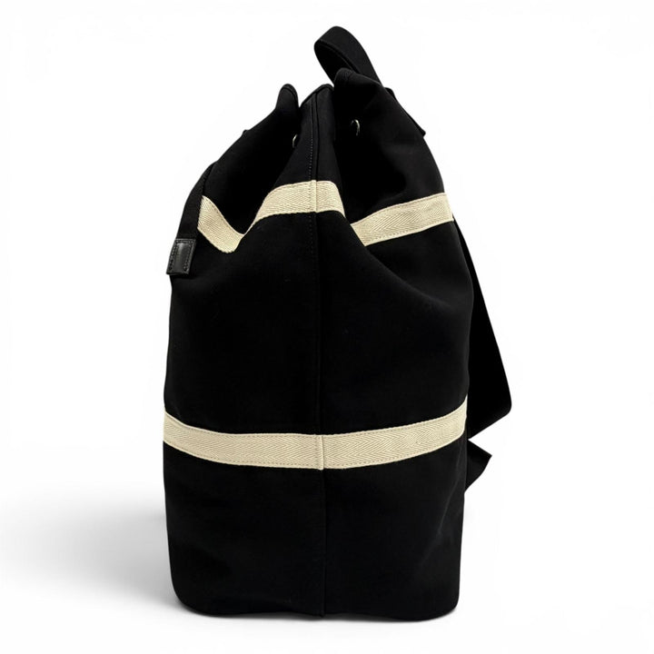 Excellent SAINT LAURENT PARIS Shoulder Bag black canvas mens 734682