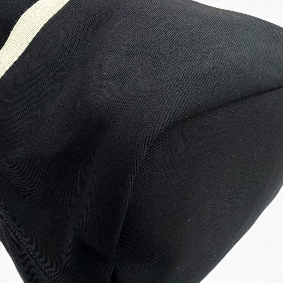 Excellent SAINT LAURENT PARIS Shoulder Bag black canvas mens 734682