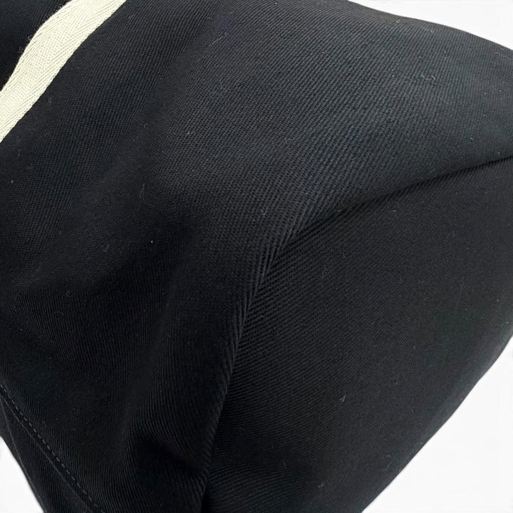 Excellent SAINT LAURENT PARIS Shoulder Bag black canvas mens 734682