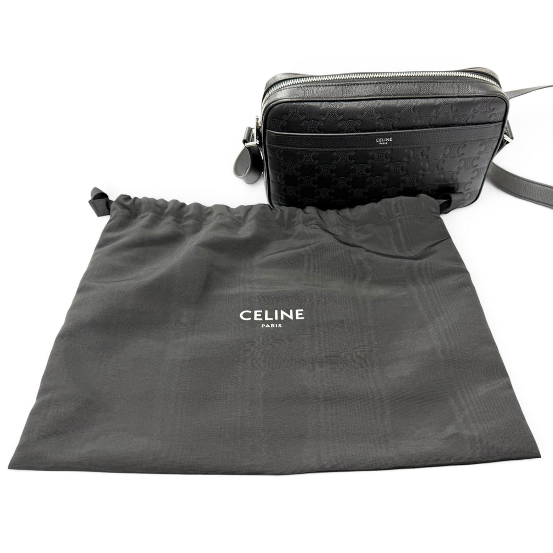 Excellent CELINE Shoulder Bag Horizontal Messenger Triomphe Medium Messenger