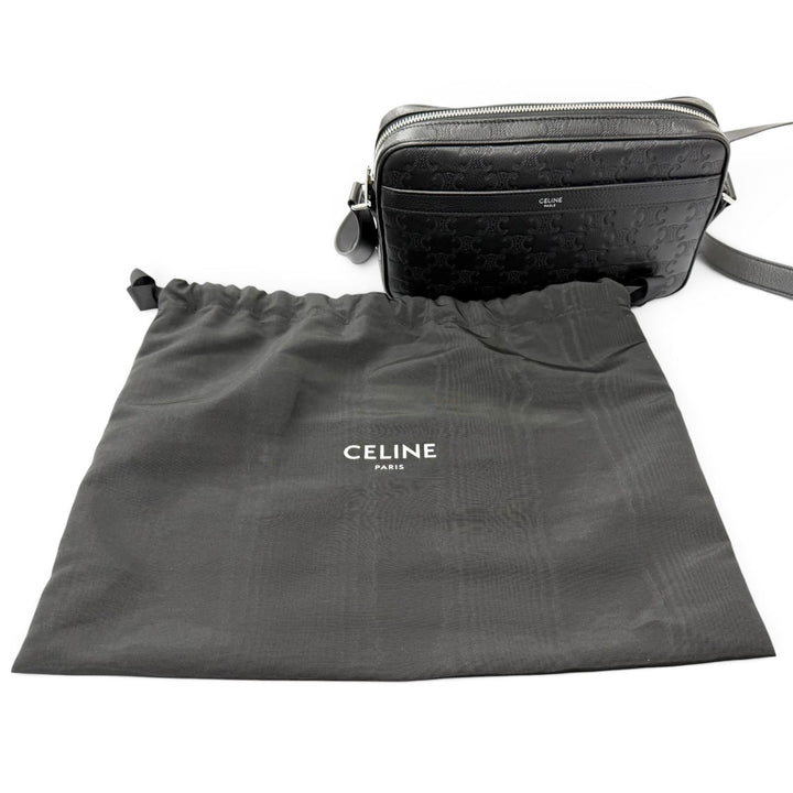 Excellent CELINE Shoulder Bag Horizontal Messenger Triomphe Medium Messenger