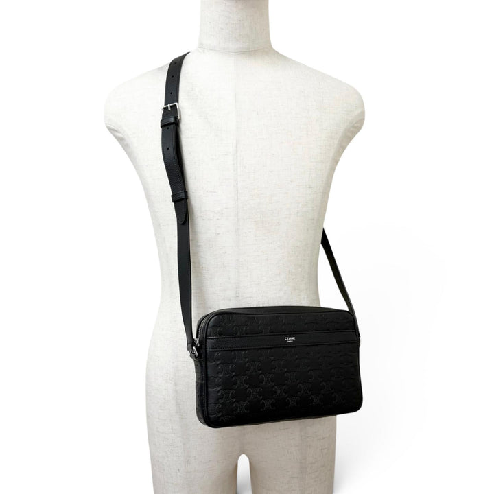 Excellent CELINE Shoulder Bag Horizontal Messenger Triomphe Medium Messenger