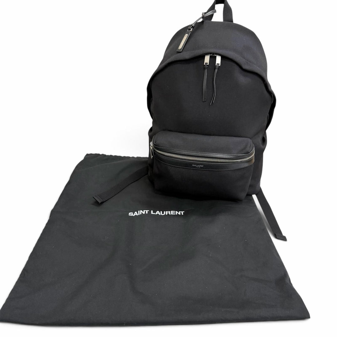 Great SAINT LAURENT PARIS Backpack Daypack city saint laurent black