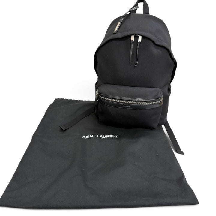 Great SAINT LAURENT PARIS Backpack Daypack city saint laurent black