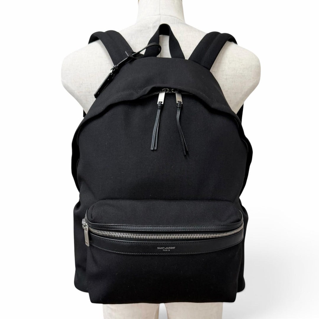 Great SAINT LAURENT PARIS Backpack Daypack city saint laurent black