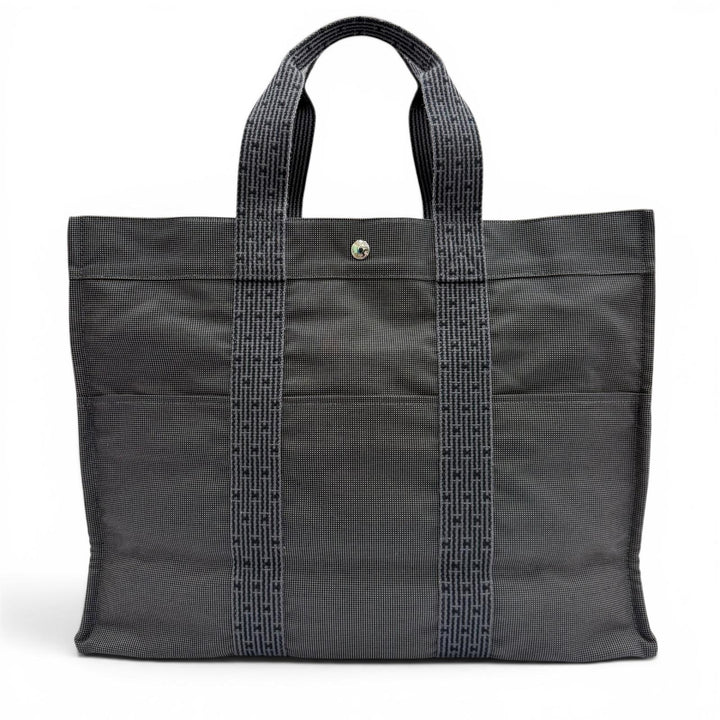 Excellent HERMES Tote Bag Her Line Tote GM gray polyamide mens