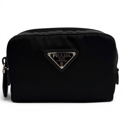 Excellent PRADA Pouch Micro Re-Nylon Pouch Triangle logo Recycled nylon 1ND339