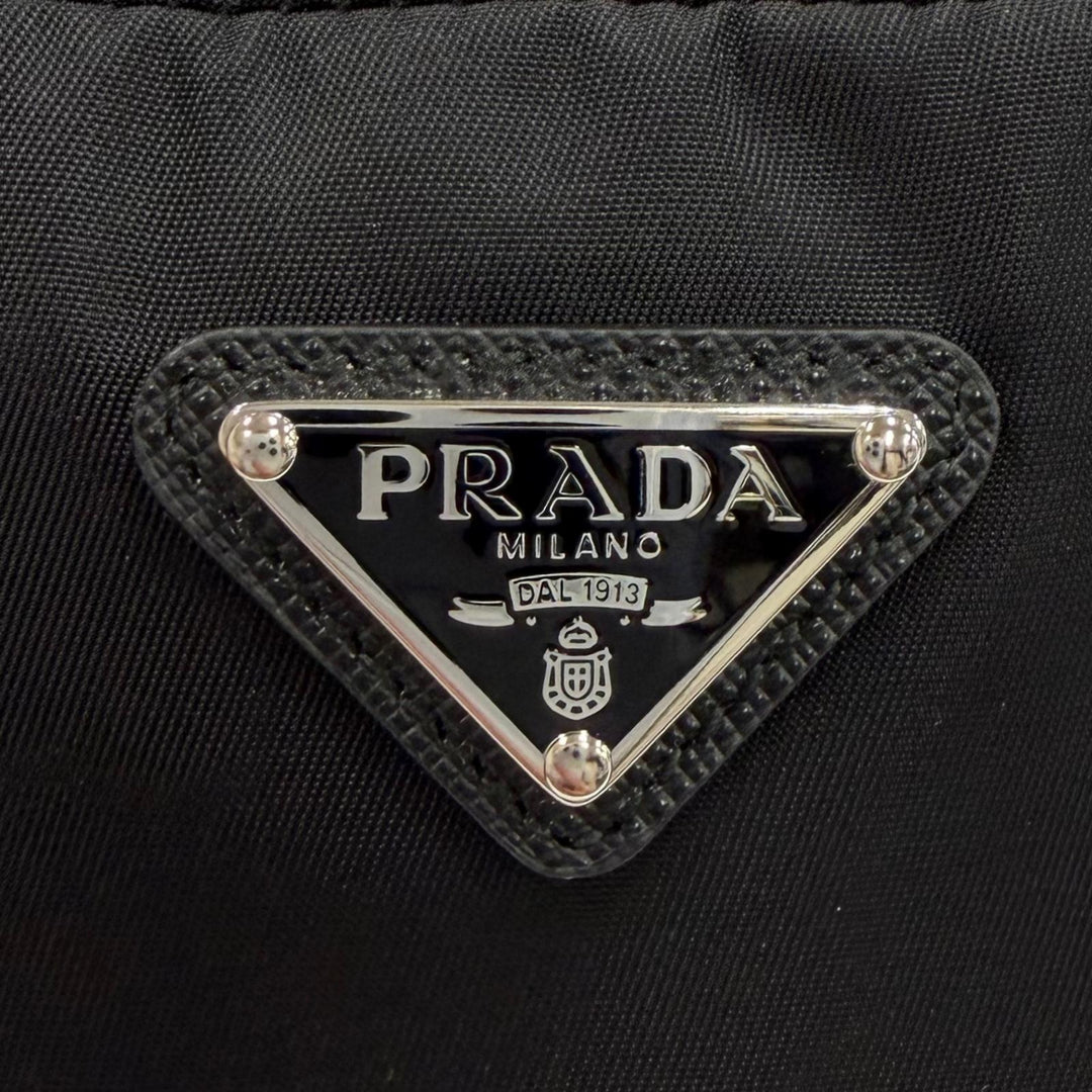 Excellent PRADA Pouch Micro Re-Nylon Pouch Triangle logo Recycled nylon 1ND339