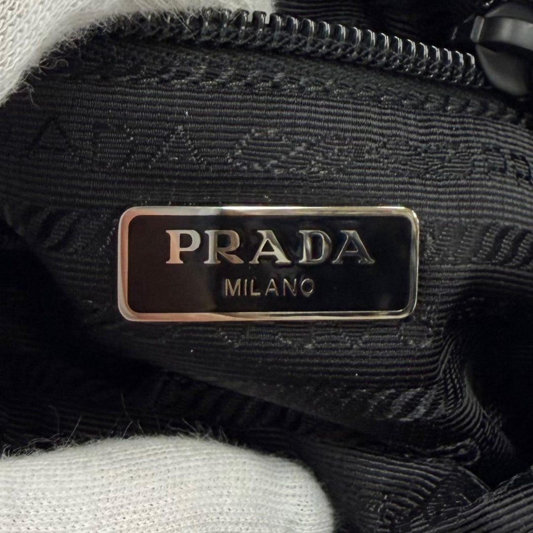 Excellent PRADA Pouch Micro Re-Nylon Pouch Triangle logo Recycled nylon 1ND339