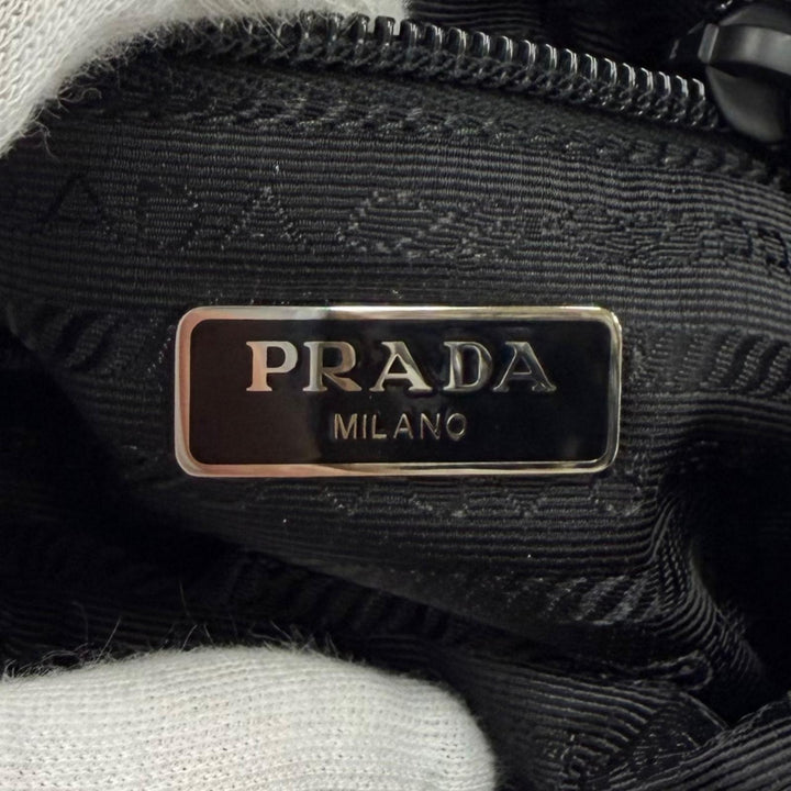 Excellent PRADA Pouch Micro Re-Nylon Pouch Triangle logo Recycled nylon 1ND339
