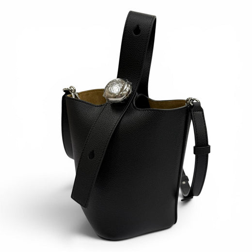 Excellent LOEWE Shoulder Bag Pebble Bucket Bag Mini Soft Leather AANBBBMX31