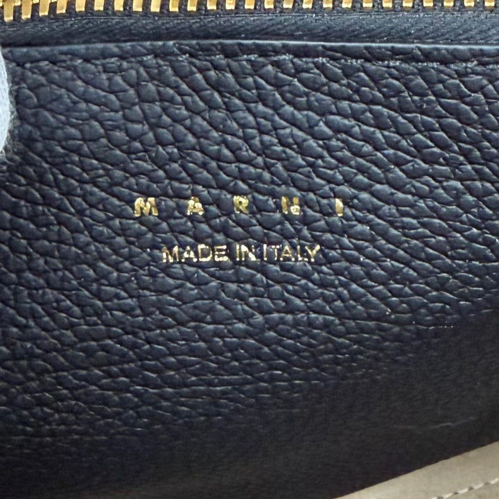 Excellent MARNI Tote Bag Marni Trancaro black leather Women BMMP0150U0P8185