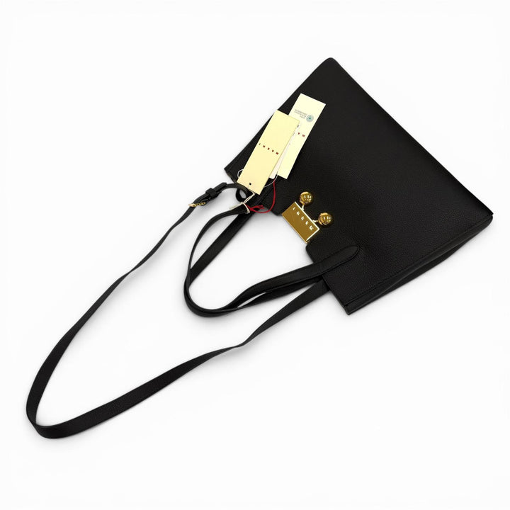 Excellent MARNI Tote Bag Marni Trancaro black leather Women BMMP0150U0P8185