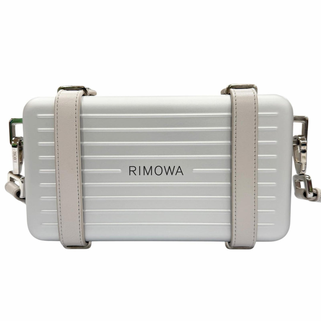 Pristine DIOR RIMOWA Shoulder Bag personal Silver aluminum mens 2DRCA295YWT