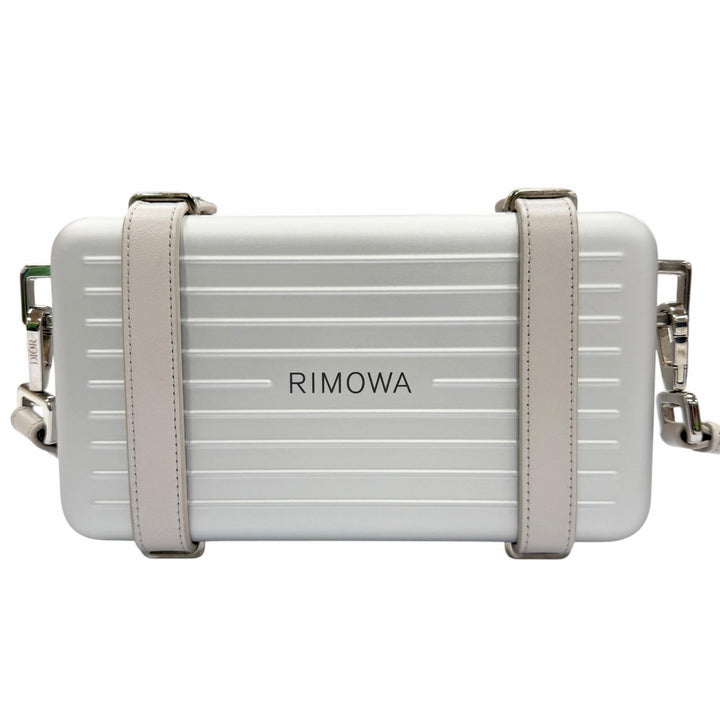 Pristine DIOR RIMOWA Shoulder Bag personal Silver aluminum mens 2DRCA295YWT