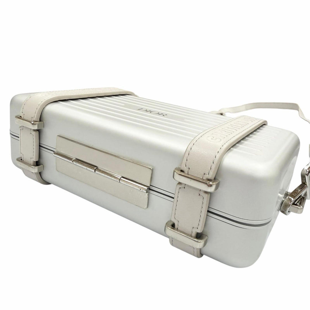 Pristine DIOR RIMOWA Shoulder Bag personal Silver aluminum mens 2DRCA295YWT