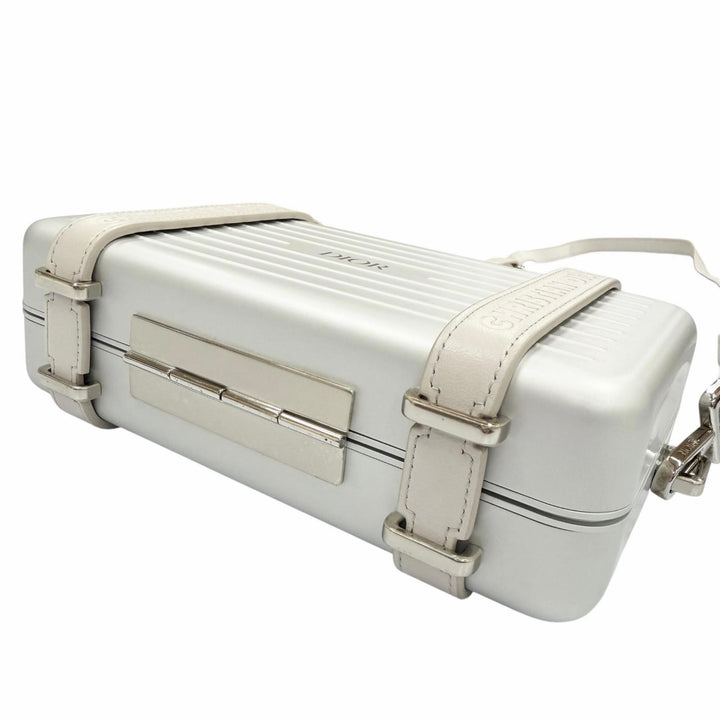 Pristine DIOR RIMOWA Shoulder Bag personal Silver aluminum mens 2DRCA295YWT