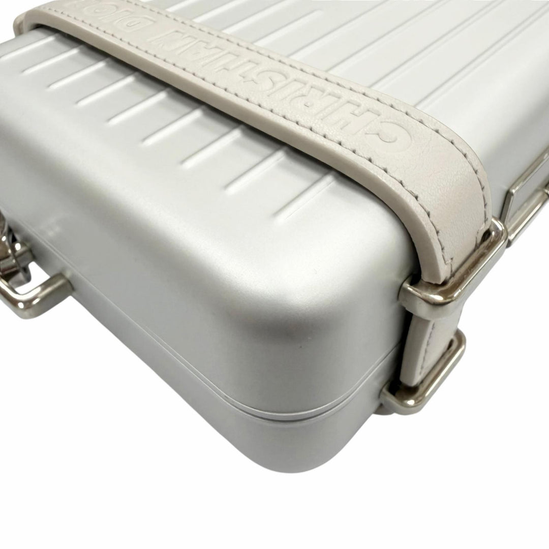Pristine DIOR RIMOWA Shoulder Bag personal Silver aluminum mens 2DRCA295YWT