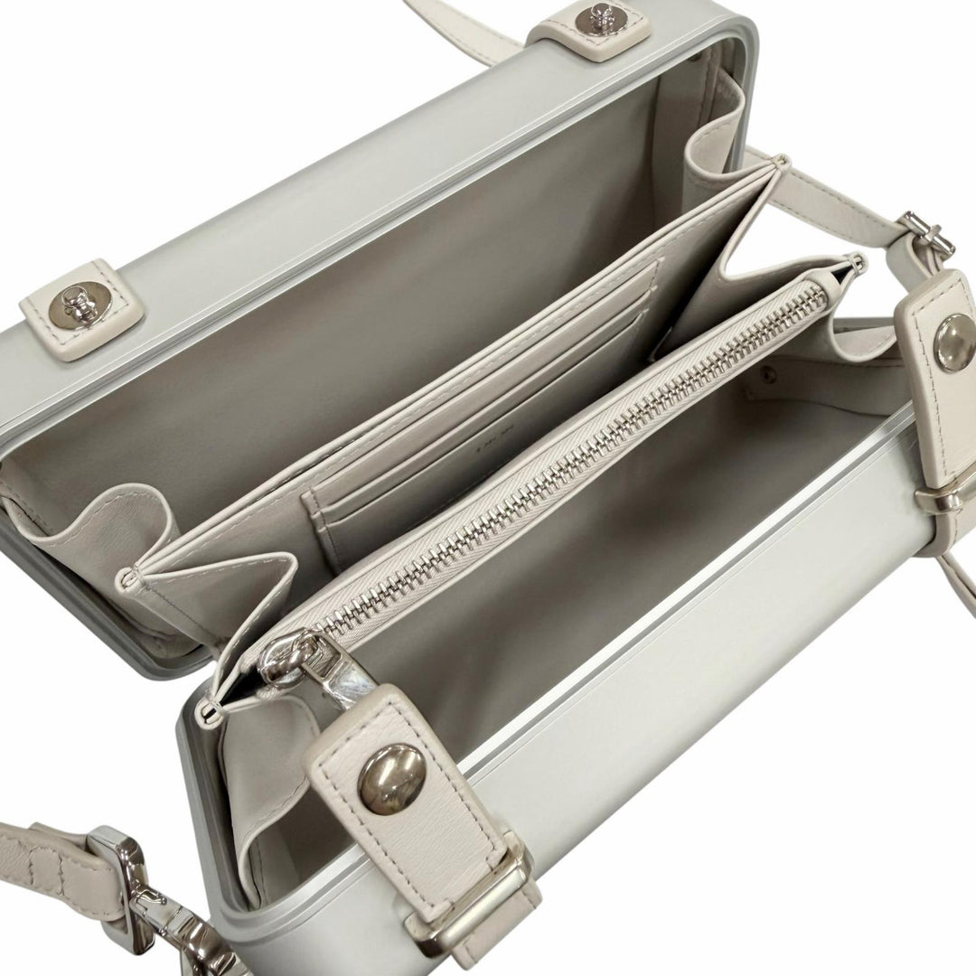 Pristine DIOR RIMOWA Shoulder Bag personal Silver aluminum mens 2DRCA295YWT