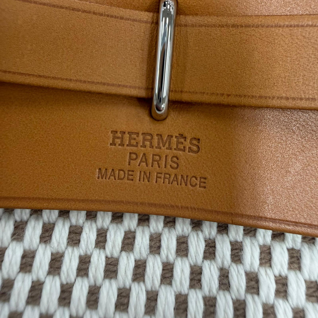 Excellent HERMES Shoulder Bag Herbag TPM Shoulder Bag Toile GM Toile Officier