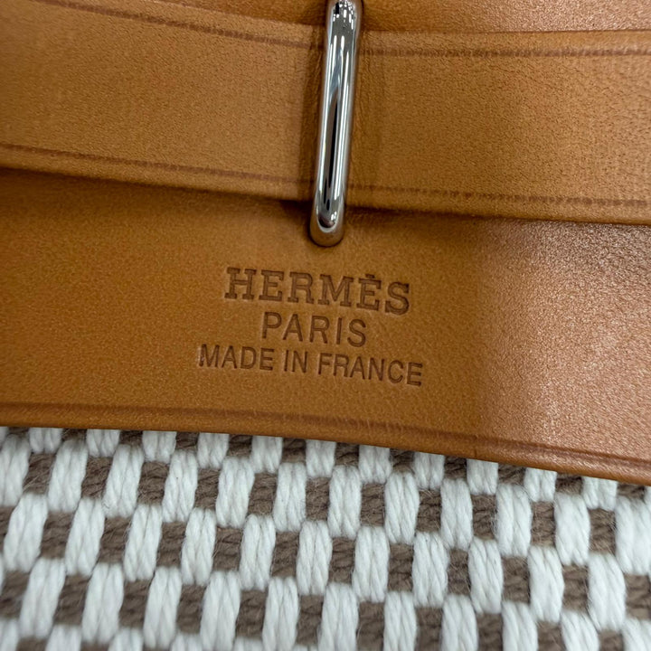 Excellent HERMES Shoulder Bag Herbag TPM Shoulder Bag Toile GM Toile Officier