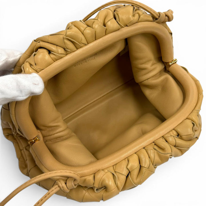Great BOTTEGAVENETA Shoulder Bag INTRECCIATO Mini The Pouch Leather 585852