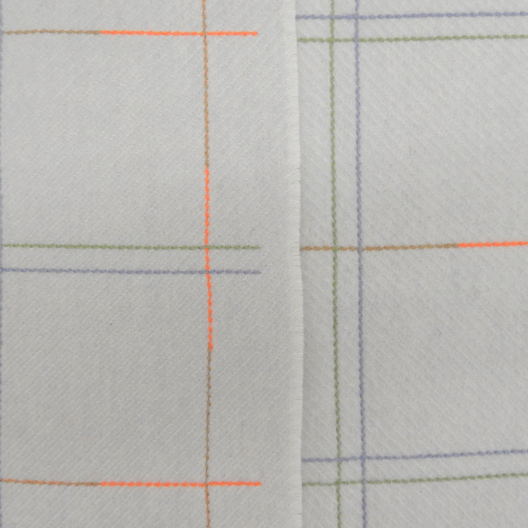 Excellent HERMES Scarf Cran Brode Berlin Light gray cashmere mens